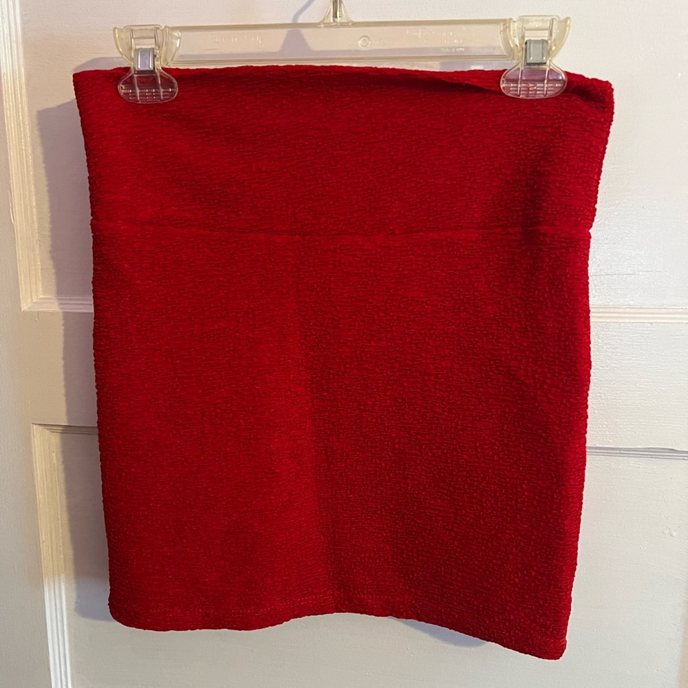 Chic Red Mini Skirt
